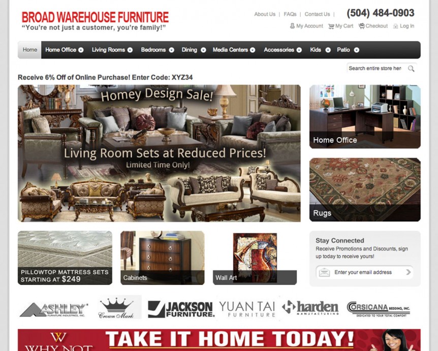 Broad Warehouse Furniture Website