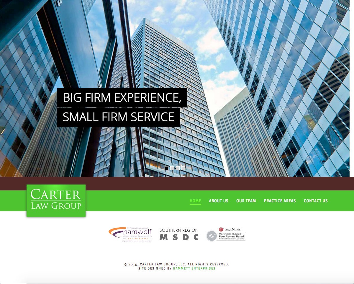 Carter Law Group Website